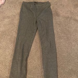 Wide leg black and white pants